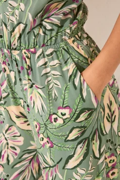 Women'secret Mono largo escote halter print tropical