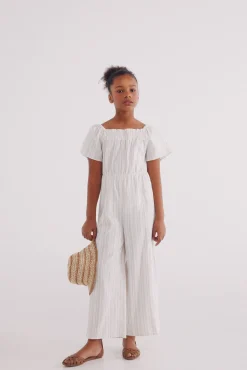 Crianças Springfield Kids Mono lino rayas niña
