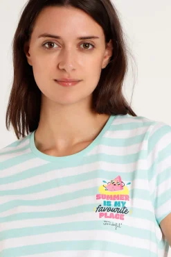 Mr. Wonderful MR WONDERFUL Pijama Manga Corta Sandia para Mujer