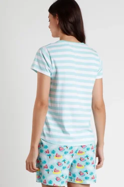 Mr. Wonderful MR WONDERFUL Pijama Manga Corta Sandia para Mujer