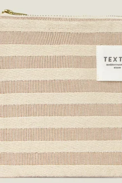 Textura Neceser de algodón rayas brillo