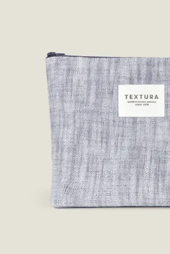 Textura Neceser de algodón tejido vaquero
