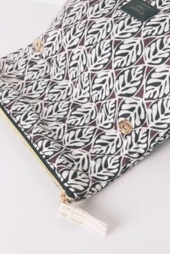 Women'secret Neceser grande acolchado print hojas