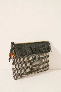 Women'secret Neceser sobre rafia blanco y