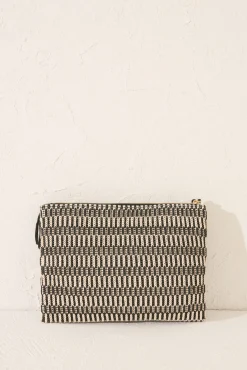 Women'secret Neceser sobre rafia blanco y