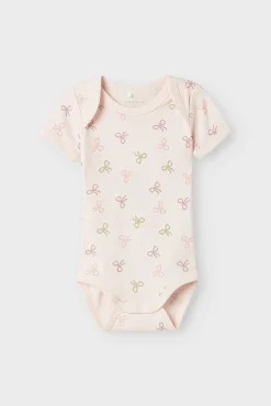 Crianças Name it Pack 3 bodies bebé niña lazos