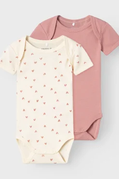 Crianças Name it Pack 2 body bebé niña