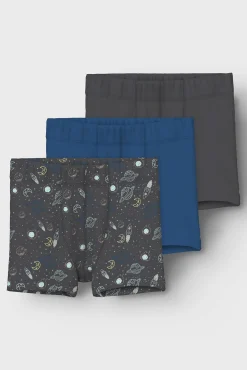 Crianças Name it Pack 3 boxers galaxia