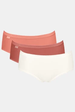 Sloggi Pack 3 bragas altas sin costuras