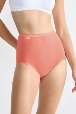 Sloggi Pack 3 bragas altas sin costuras