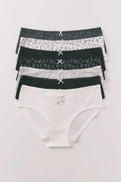 Women'secret Pack 7 bragas brasileñas gatitos multicolor