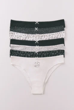 Women'secret Pack 7 bragas brasileñas gatitos multicolor
