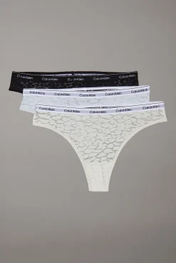 Calvin Klein Pack 3 bragas brasileñas logo