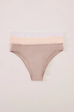 Women'secret Pack 3 bragas brasileñas microfibra