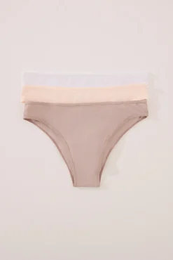 Women'secret Pack 3 bragas brasileñas microfibra