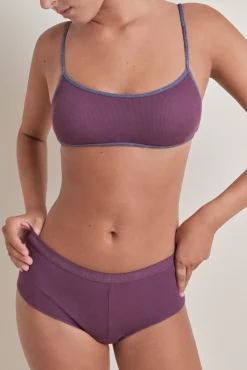 HI&BYE Pack 2 bragas bóxer morado, rosa