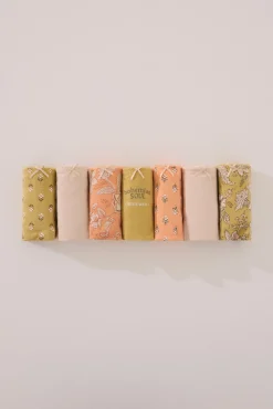 Women'secret Pack 7 bragas clásicas algodón mix prints