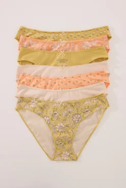 Women'secret Pack 7 bragas clásicas algodón mix prints