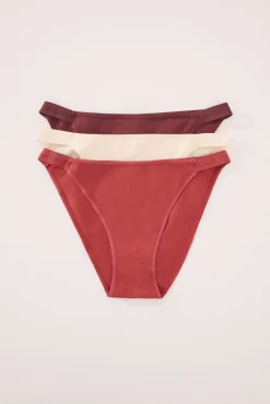Women'secret Pack 3 bragas clásicas algodón estampado