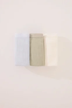 Women'secret Pack 3 bragas clásicas algodón canalé
