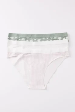 Women'secret Pack 3 bragas clásicas algodón logo