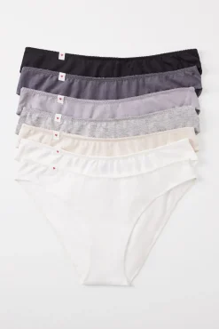 Women'secret Pack 7 bragas clásicas algodón