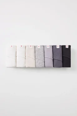 Women'secret Pack 7 bragas clásicas algodón
