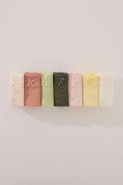 Women'secret Pack 7 bragas clásicas algodón lazo