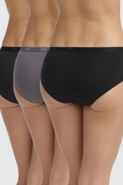 DIM Pack 3 bragas culotte Pockets Coton