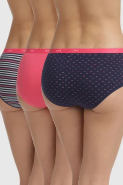 DIM Pack 3 bragas culotte Pockets Coton
