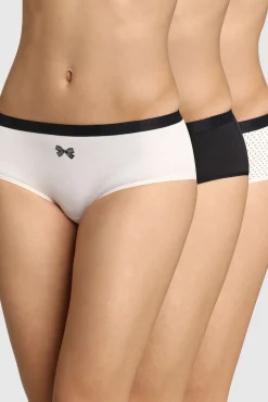 DIM Pack 3 bragas culotte Pockets Coton