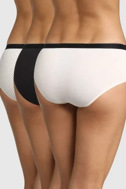 DIM Pack 3 bragas culotte Pockets Coton