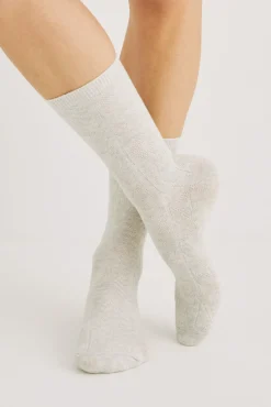 Women'secret Pack 3 calcetines algodón textura