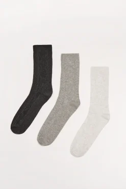 Women'secret Pack 3 calcetines algodón textura
