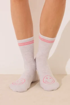 Women'secret Pack 3 calcetines altos print SmileyWorld®