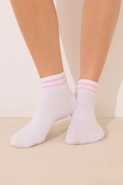 Women'secret Pack 3 calcetines cortos algodón rayas