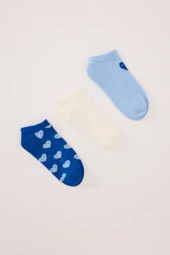 Women'secret Pack 3 calcetines cortos corazones