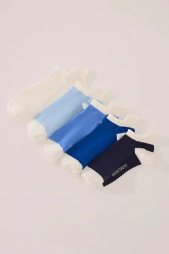 Women'secret Pack 5 calcetines cortos deportivos azules