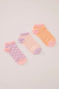 Women'secret Pack 3 calcetines cortos prints variados