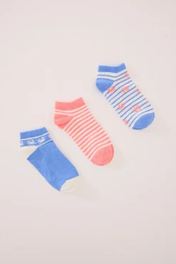Women'secret Pack 3 calcetines cortos print cangrejos