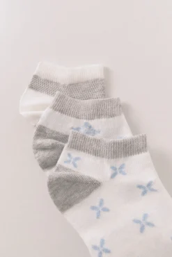 Women'secret Pack 3 calcetines cortos print mediterráneo