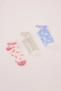 Women'secret Pack 3 calcetines cortos print perritos
