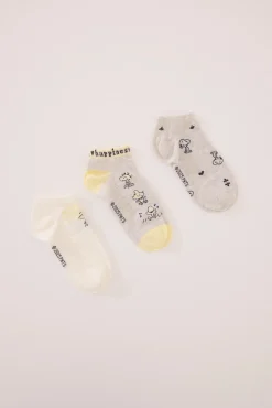 Women'secret Pack 3 calcetines cortos Snoopy