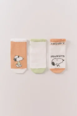 Women'secret Pack 3 calcetines cortos Snoopy