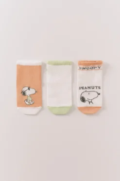 Women'secret Pack 3 calcetines cortos Snoopy