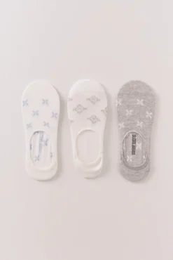 Women'secret Pack 3 calcetines invisibles print mediterráneo