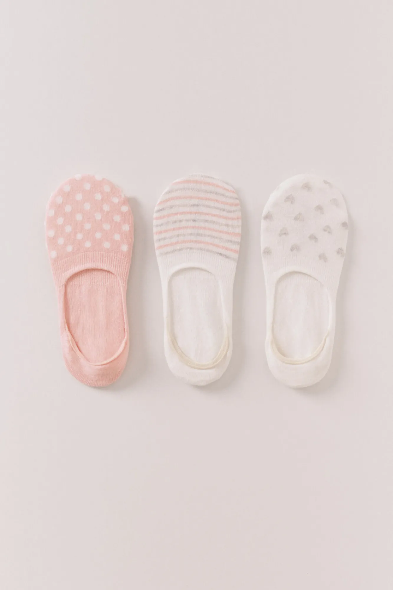 Women'secret Pack 3 calcetines invisibles prints variados