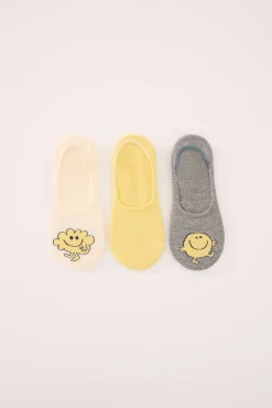 Women'secret Pack 3 calcetines invisibles algodón Mr. Men