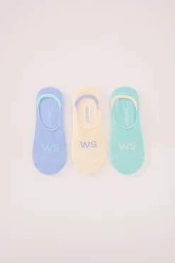 Women'secret Pack 3 calcetines invisibles algodón WS