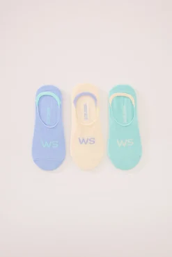 Women'secret Pack 3 calcetines invisibles algodón WS